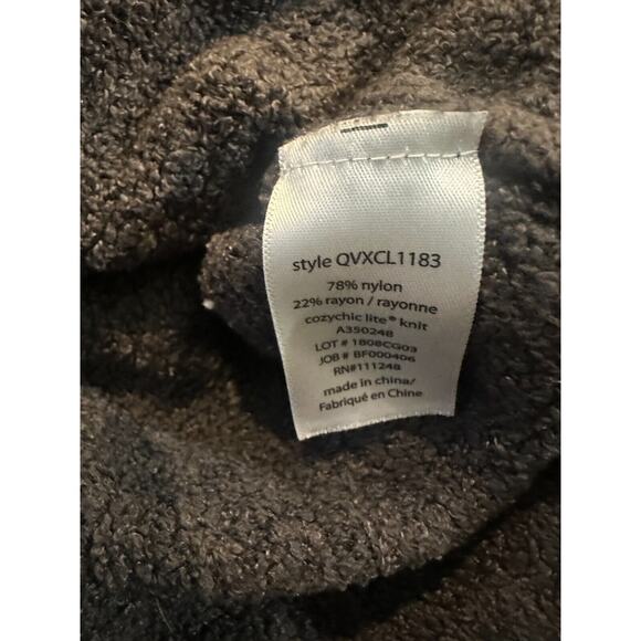 Barefoot Dreams Cozy Chic Lite Ribbed Shrug Cardigan Carbon Gray Plus Size 3X - Picture 9 of 11